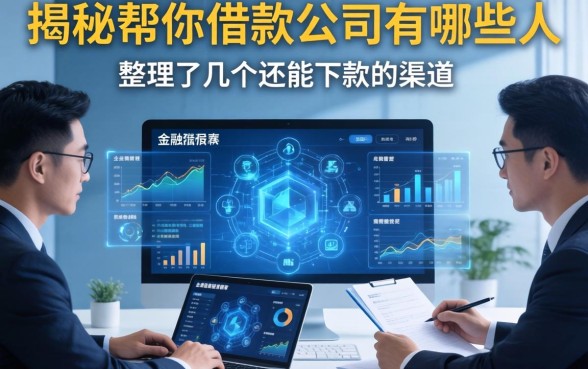 揭秘帮你借款的公司有哪些人，整理了几个还能下款的渠道