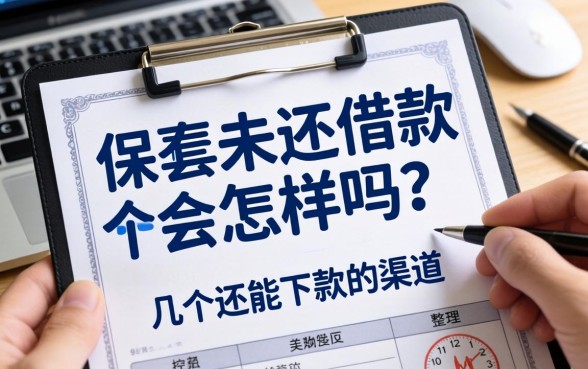 保单未还借款会怎么样吗？整理了几个还能下款的渠道