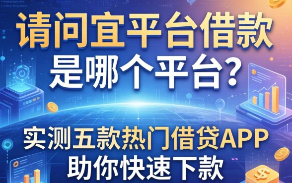 请问宜平台借款是哪个平台?实测五款热门借贷APP助你快速下款