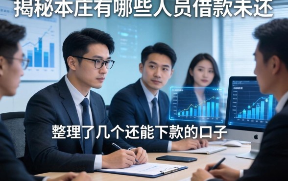 揭秘本庄有哪些人员借款未还，整理了几个还能下款的口子