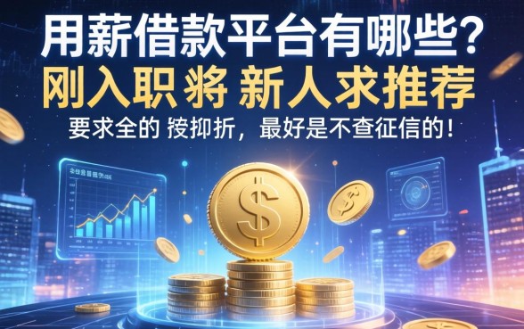 用薪借款平台有哪些？刚入职的新人求推荐，最好是不查征信的！