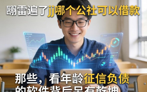 我翻遍了jj哪个公社可以借款，发现那些不看年龄征信负债的软件背后另有乾坤