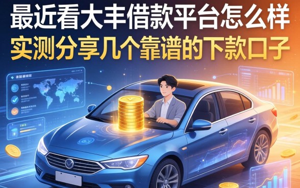 最近看大丰借款平台怎么样,实测分享几个靠谱的下款口子
