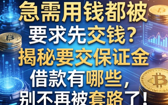 急需用钱却被要求先交钱？揭秘要交保证金的借款有哪些，别再被套路了！
