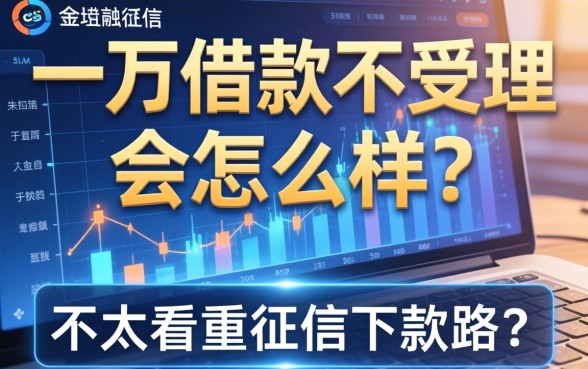 一万借款不受理会怎么样？分享几个不太看重征信的下款路子