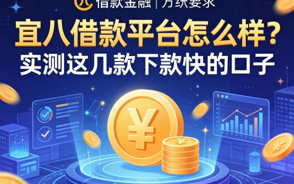 宜八借款平台怎么样？实测这几款下款快的口子