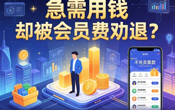 急需用钱却被会员费劝退？盘点市面上靠谱的不充会员借款软件有哪些？