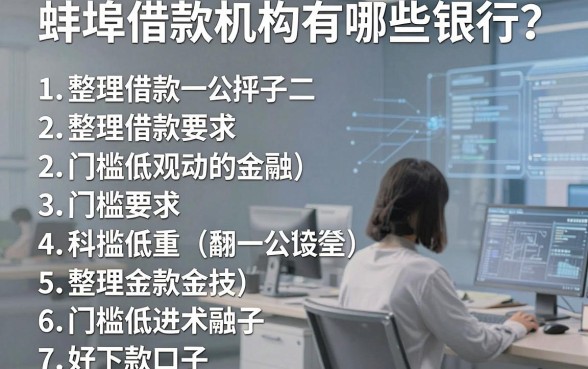 蚌埠借款机构有哪些银行?整理了十个门槛低的好下款口子