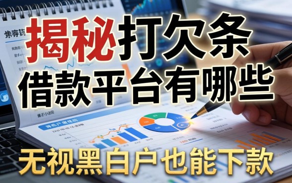 揭秘打欠条借款平台有哪些，无视黑白户也能下款