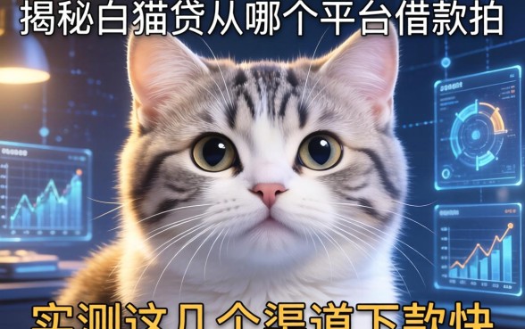 揭秘白猫贷从哪个平台借款的，实测这几个渠道下款快