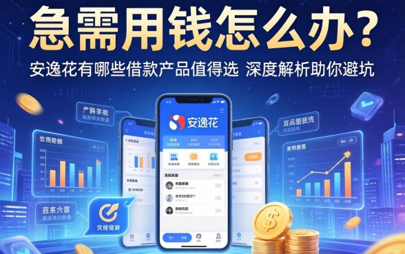 急需用钱怎么办？安逸花有哪些借款产品值得选？深度解析助你避坑