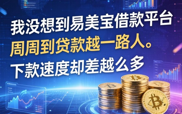 我没想到易美宝借款平台和周周到贷款是一路人，下款速度却差这么多