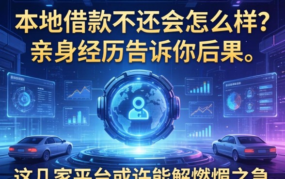 本地借款不还会怎么样？亲身经历告诉你后果，这几家平台或许能解燃眉之急