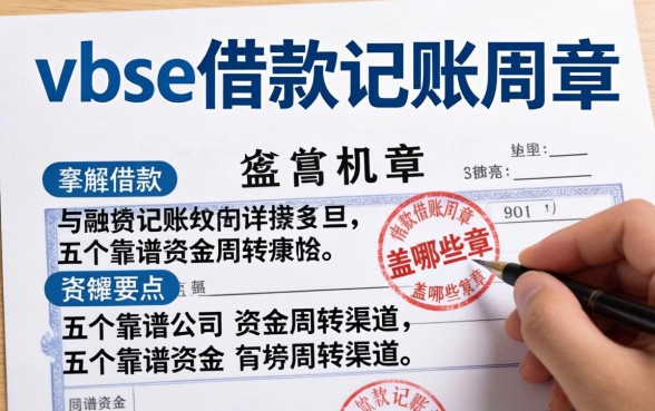 vbse借款记账凭证盖哪些章？详解实操要点与五个靠谱资金周转渠道