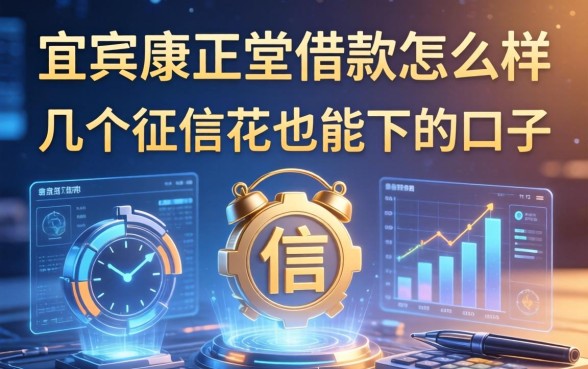 宜宾康正堂借款怎么样，分享几个征信花也能下的口子