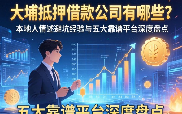 大埔抵押借款公司有哪些？本地人亲述避坑经验与五大靠谱平台深度盘点
