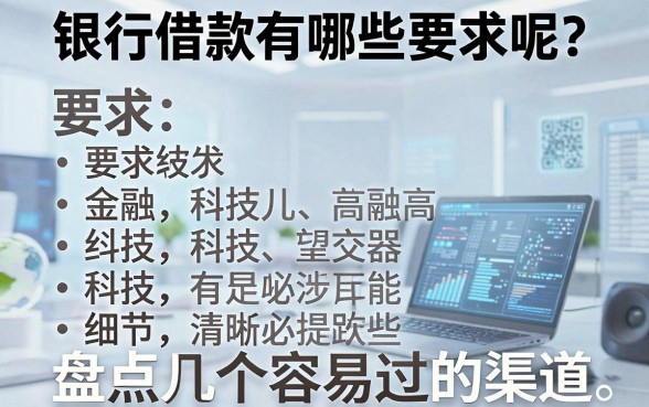 银行借款有哪些要求呢?盘点几个容易过的渠道