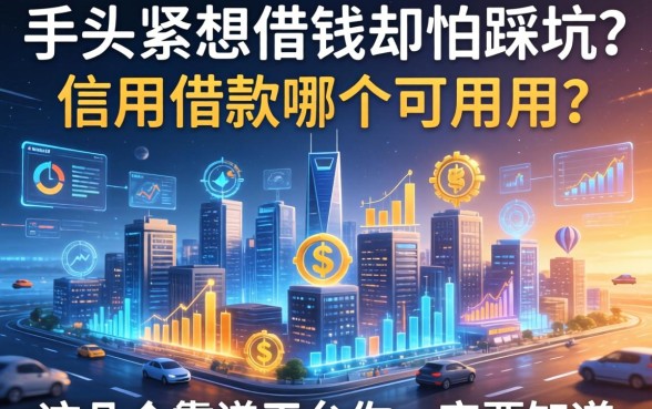 手头紧想借钱却怕踩坑？信用借款哪个可以用？这几个靠谱平台你一定要知道