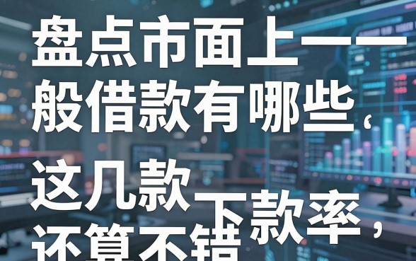 盘点市面上一般借款有哪些,这几款下款率还算不错