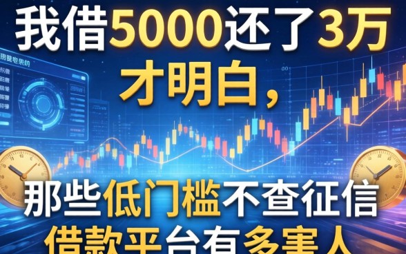 我借5000还了3万才明白，那些低门槛不查征信的借款平台有多害人