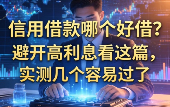 信用借款哪个好借？避开高利息看这篇，实测几个容易过的
