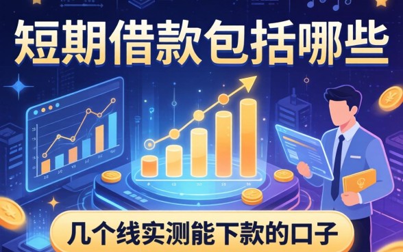 短期借款包括哪些方式？分享几个我实测能下款的口子