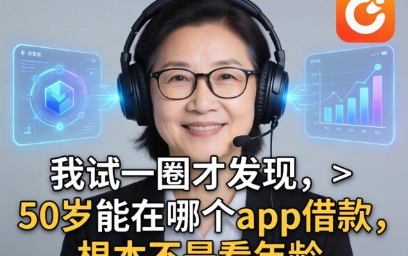 我试了一圈才发现,50岁能在哪个app借款,根本不是看年龄