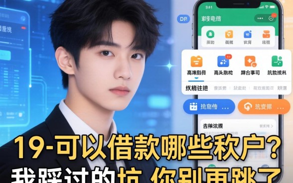 19岁可以借款哪些软件？我踩过的坑你别再跳了