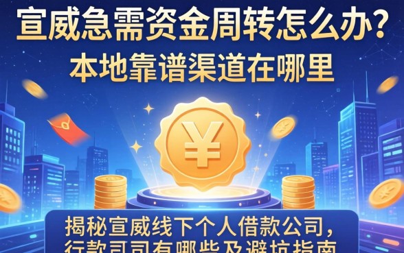 宣威急需资金周转怎么办？本地靠谱渠道在哪里？揭秘宣威线下个人借款公司有哪些及避坑指南