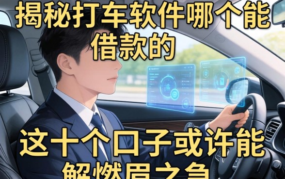 揭秘打车软件哪个能借款的，这十个口子或许能解燃眉之急