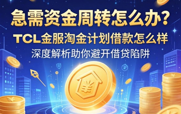 急需资金周转怎么办？TCL金服淘金计划借款怎么样？深度解析助你避开借贷陷阱