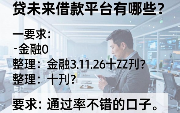 贷未来借款平台有哪些？整理十款通过率不错的口子