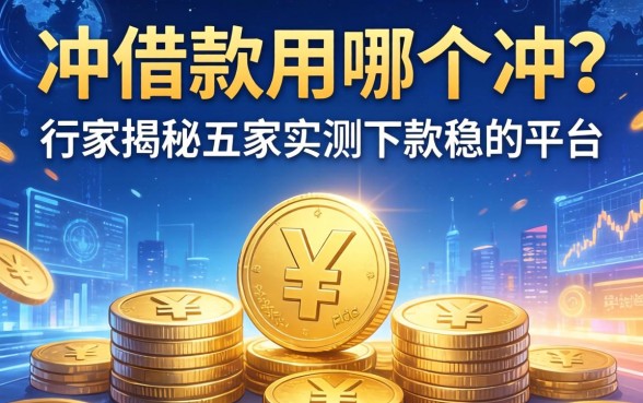冲借款用哪个冲？行家揭秘五家实测下款稳的平台