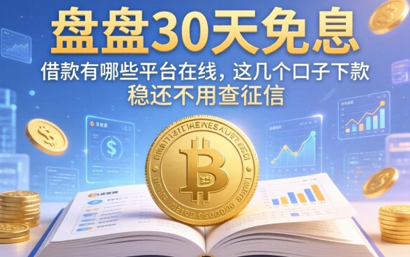 盘点30天免息的借款有哪些平台在线,这几个口子下款稳还不用查征信