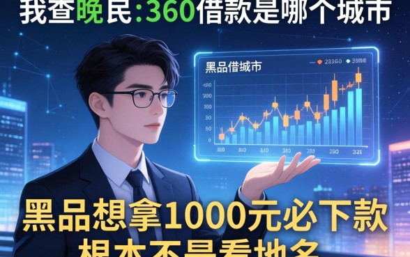 我查了一晚上360借款是哪个城市的，发现黑户想拿1000元必下款根本不是看地名