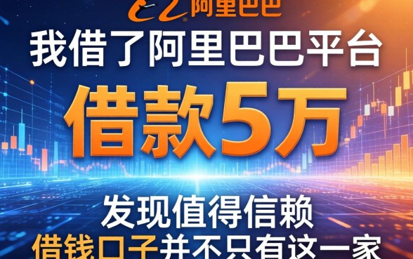我借了阿里巴巴平台借款5万，发现值得信赖的借钱口子并不只有这一家