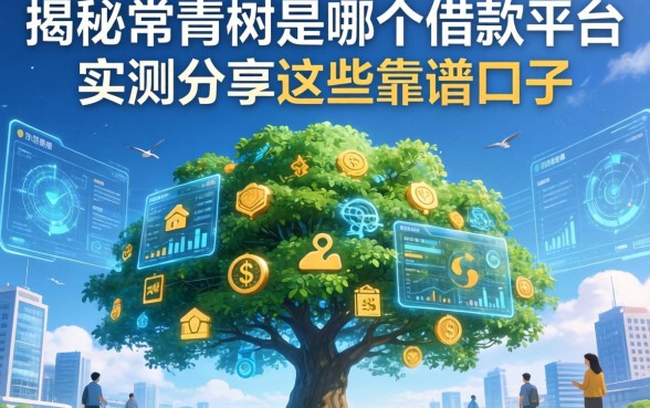 揭秘常青树是哪个借款平台,实测分享这些靠谱口子