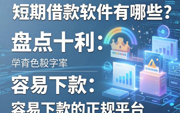 短期借款软件有哪些？盘点十款容易下款的正规平台