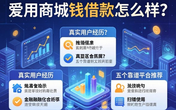 爱用商城钱借款怎么样？真实用户经历与五个靠谱平台推荐