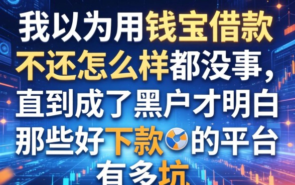 我以为用钱宝借款不还怎么样都没事,直到成了黑户才明白那些好下款的平台有多坑