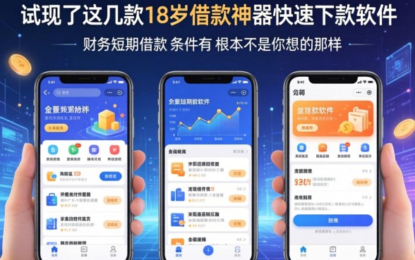 我试了这几款18岁借款神器快速下款软件,发现财务短期借款的条件有哪些根本不是你想的那样
