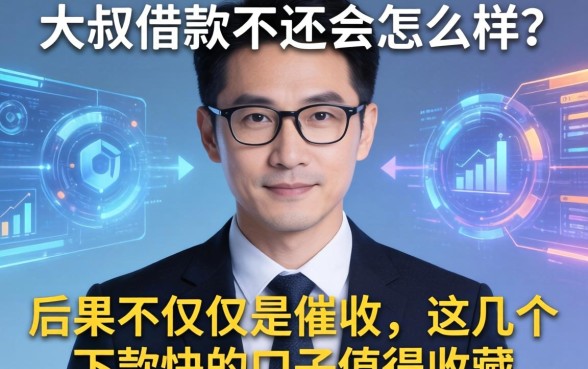 大叔借款不还会怎么样？后果不仅仅是催收，这几个下款快的口子值得收藏