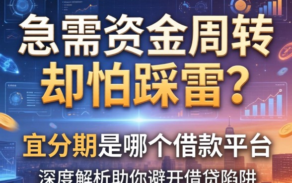急需资金周转却怕踩雷？宜分期是哪个借款平台？深度解析助你避开借贷陷阱