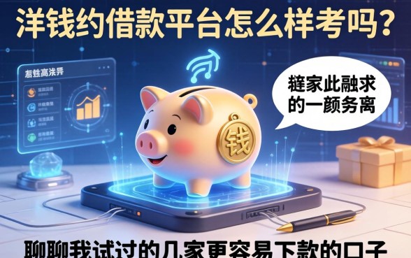 洋钱罐借款平台怎么样可考吗？聊聊我试过的几家更容易下款的口子