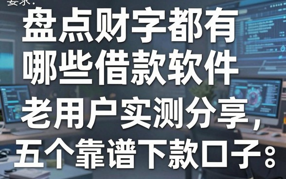 盘点财字都有哪些借款软件，老用户实测分享五个靠谱下款口子