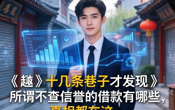 我翻了十几条巷子才发现,所谓不查信誉的借款有哪些,真相都在这