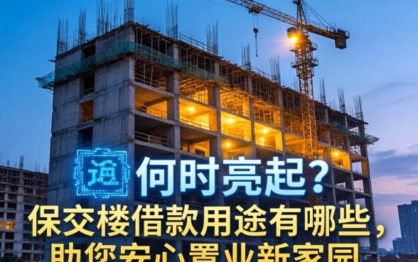 烂尾楼的灯光何时亮起?保交楼借款用途有哪些,助您安心置业新家园