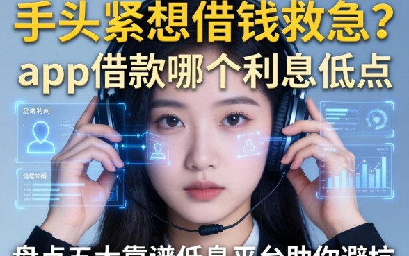 手头紧想借钱救急？app借款哪个利息低点？盘点五大靠谱低息平台助你避坑
