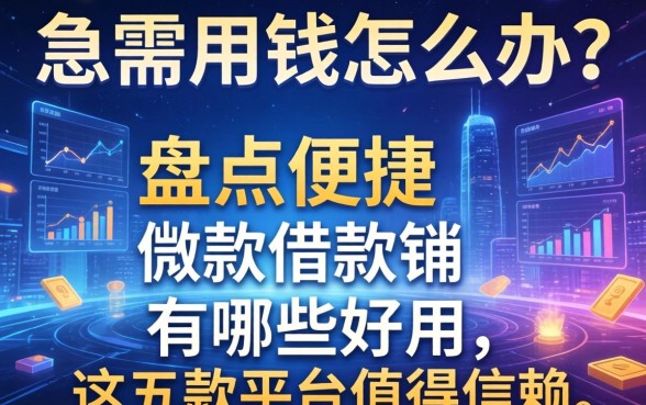 急需用钱怎么办?盘点便捷借款软件有哪些好用,这五款平台值得信赖