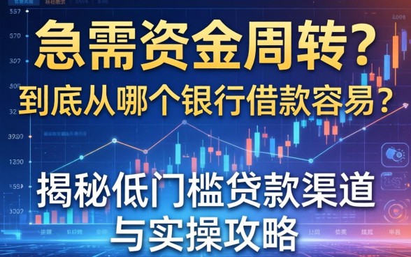 急需资金周转？到底从哪个银行借款容易？揭秘低门槛贷款渠道与实操攻略